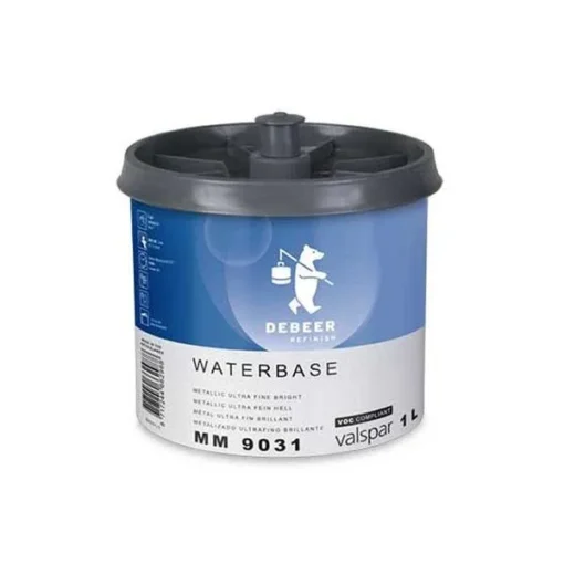 DeBeer MM 9031 | Base opaca all'acqua  | Metal ultra fine bright 0,5 litri