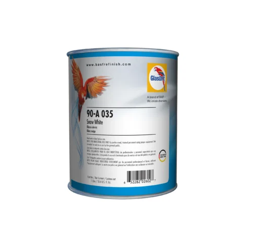 Glasurit 90-A 035 | Vernice base opaca carrozzeria auto | Bianco neve 1 litro