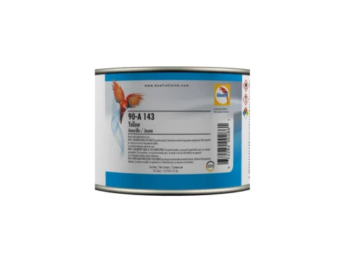 Glasurit 90-A 143 | Vernice base opaca carrozzeria auto | Giallo 0,5 litri