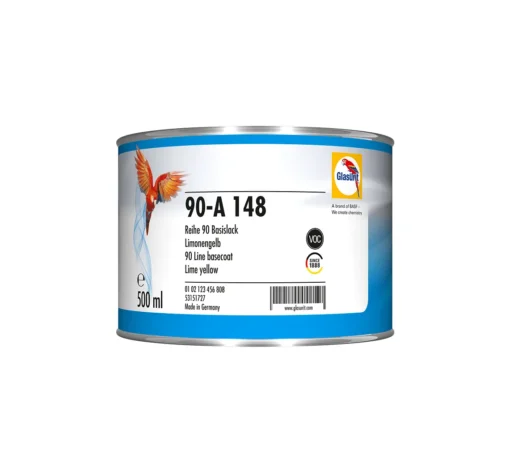 Glasurit 90-A 148 | Vernice base opaca carrozzeria auto | Giallo limone 0,5 litri