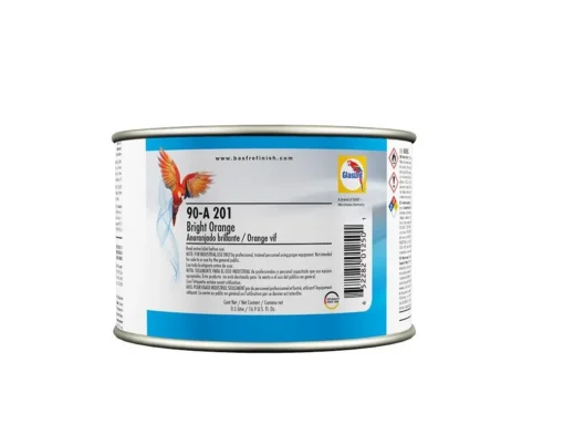 Glasurit 90-A 201 | Vernice base opaca carrozzeria auto | Arancio chiaro 0,5 litri