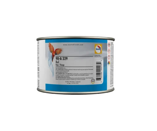 Glasurit 90-A 329 | Vernice base opaca carrozzeria auto | Rosso 0,5 litri