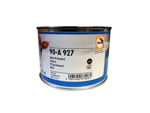 Glasurit 90-A 927 | Vernice base opaca carrozzeria auto | Nero 0,5 litri