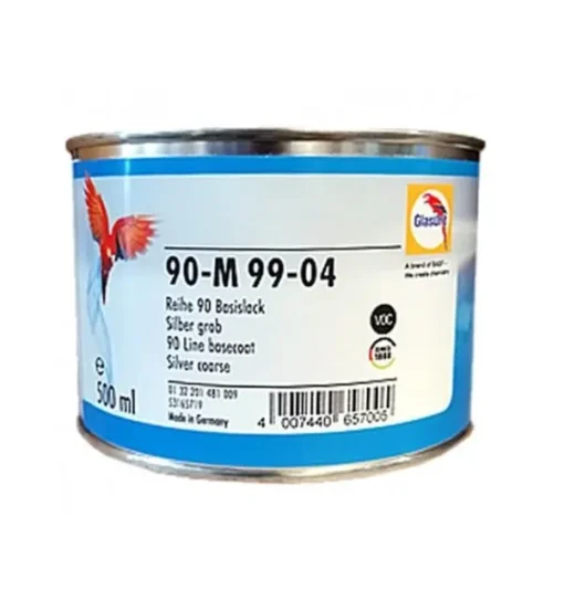 Glasurit 90-M 99-04 | Base Alluminio Medio carrozzeria auto | 0,5 Lt.