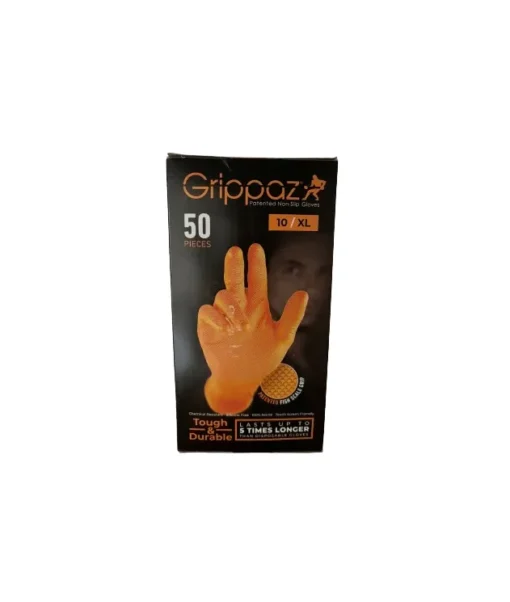 Guanti arancioni Taglia XL | 100% Nitrile antiscivolo e ultra resistenti 50 pz.