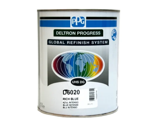 PPG D6020 | Vernice base smalto lucido Deltron carrozzeria | Blu intenso 1 litro