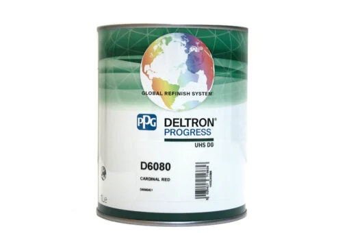 PPG D6080 | Vernice base smalto lucido Deltron carrozzeria | Rosso cardinale 1 litro