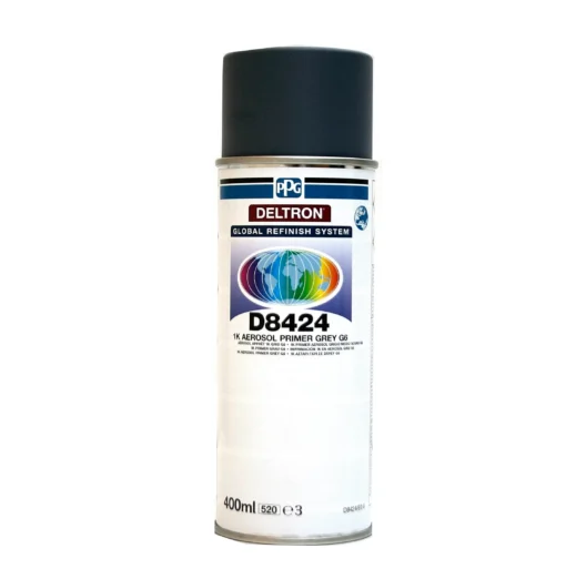 PPG D8424 | Primer spray Deltron per pezzi carteggiati auto | Grigio 400 ml