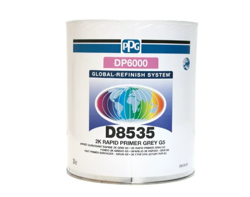 PPG D8535 | Fondo rapido carrozzeria DP6000 2K G5 bicomponente | Grigio 3 litri