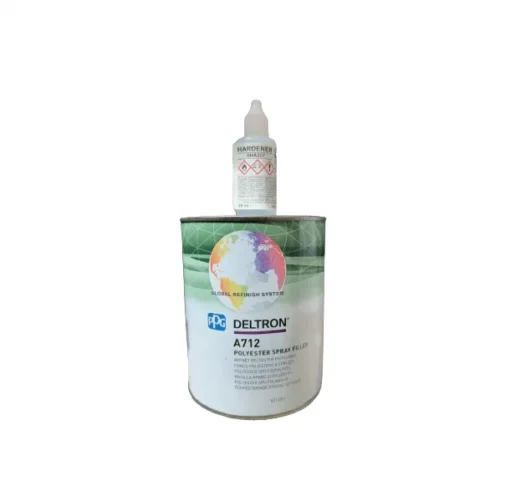 Kit PPG A712 | Stucco poliestere a spruzzo 1 litro + | SHA307 Catalizzatore  30 ml