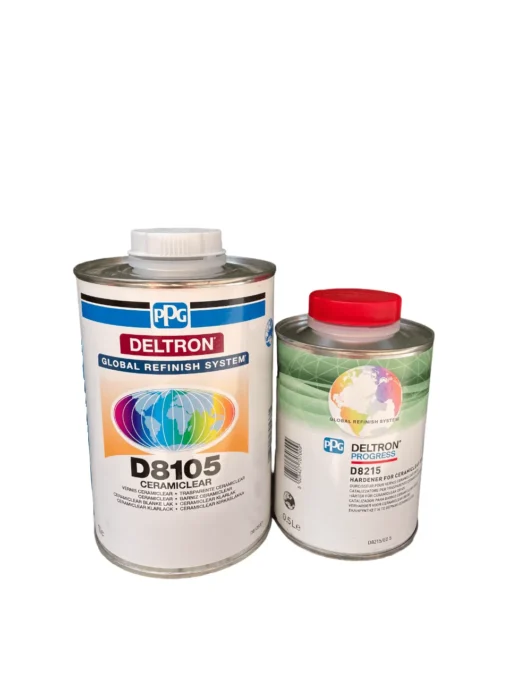 KIT PPG D8105 | Vernice Ceramiclear trasparente a basso COV carrozzeria 1 litro + Catalizzatore D8215 0,5 litri | TOT: 2 Pz.