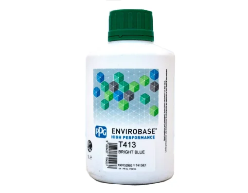 PPG T413 | Envirobase HP vernice base acqua carrozzeria | Blu brillante 1 litro