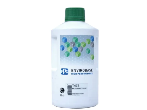 PPG T473 | Envirobase HP vernice base acqua carrozzeria | Metallo medio 2 litri