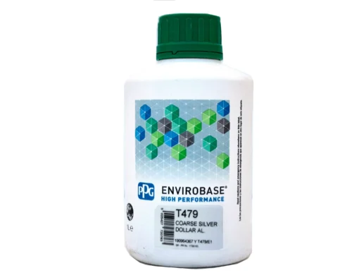 PPG T479 | Envirobase HP vernice base acqua auto | Coarse silver dollar 1 litro