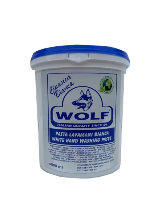 Wolf | Pasta lavamani bianca classica pulizia da vernici carrozzeria | 4000 ml